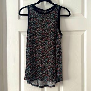 Loft Floral Sleeveless Blouse